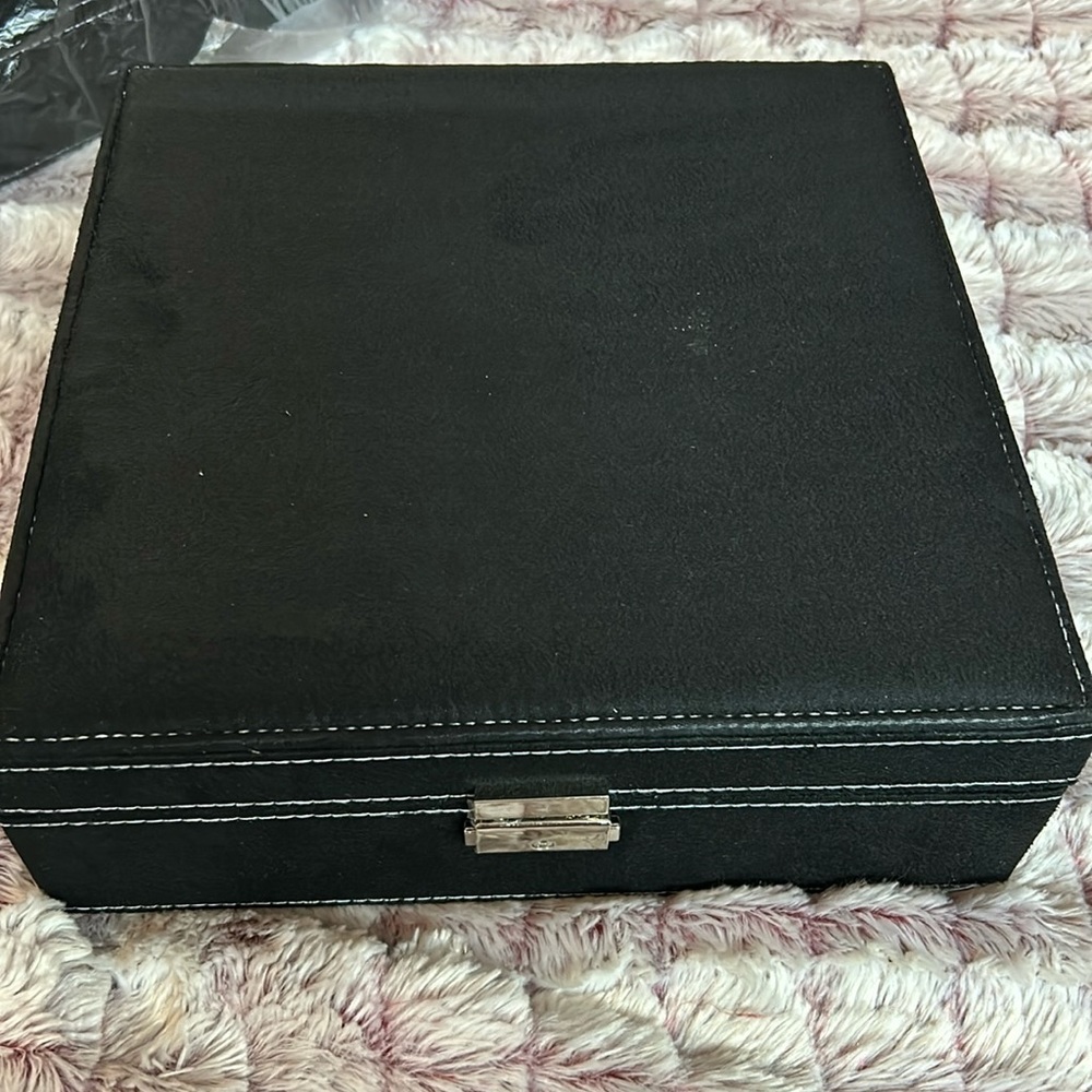 New All Black Jewelry Box